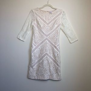 Cream lace dress